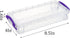 WUWEOT 9 Pack Large Pencil Box, Stackable Clear Plastic Case, Painting Brush Storage Box with Snap-Tight Lid