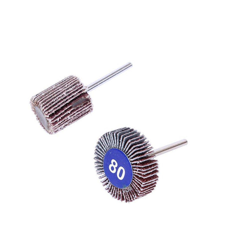 AUTOTOOLHOME 20PCS Abrasive Flap Wheel Sander 80 Grit 1/8" Shank Diameter for Grinding and Polishing