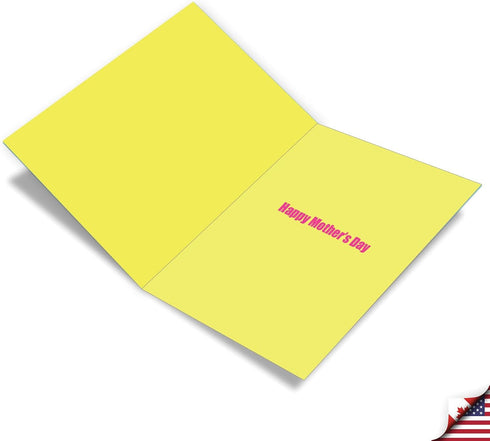 NobleWorks Jumbo Card for Mother's Day (8.5 x 11 Inch) - Big Words of Appreciation - Funny Card, Big Mother's Day Wish