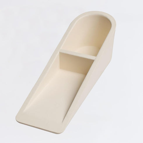 Door Stopper Wedge Non-Scratching Door Holder Small White - Pack of 4