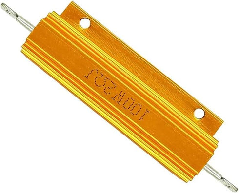 Dahszhi 100W Wirewound Resistor, 2 Ohm Aluminum Power Metal Shell Case, 2pcs