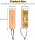 Berry&Bird Brass Brush, Ashwood Premium Brass Wire Brush with Cowhide Lanyard, Heavy Duty Wire Brushes for Cleaning