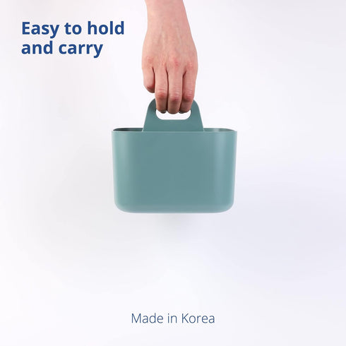 BLUE GINKGO Stackable Multipurpose Caddy Organizer with Handle | Desk, Makeup, Dorm, Classroom Art Organizers (Green,