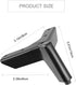 8cm 4pcs Set, POPETPOP Matte Black Metal Sofa Legs and Cabinet Feet, Furniture Support Feet for Bathroom Vanity, Tv