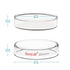 stonylab Glass Petri Dish, 90x20 mm Autoclavable Borosilicate Glass Cell Culture Dish with Clear Lid