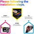 Uniwork Remanufactured 702XL Ink Cartridge, Replacement for Epson 702XL, High Yield, 2 Black for Workforce Pro Printers