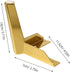 4pcs 12cm STOBAZA Metal Furniture Legs Sofa Cabinet Feet Y-Shaped Support Legs Titanium Color for Modern Sofa Bedside