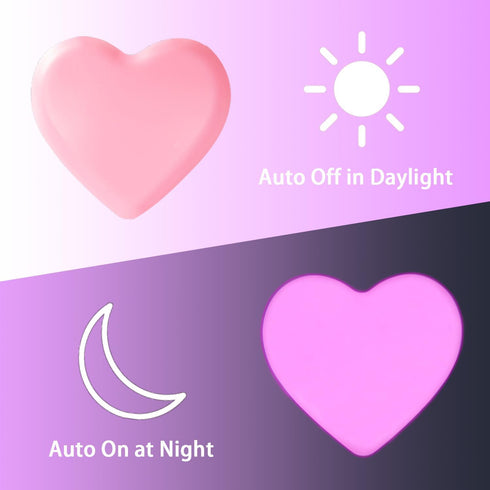 INZU Night Lights Plug into Wall, LED Night Light for Kids, Cute Nightlight with Auto Dusk to Dawn Sensor, LED