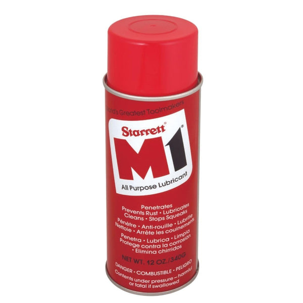 Starrett M1 Industrial Quality All-Purpose Lubricant - Micro-Thin, Airtight Coating, Silicone-Free, Penetrates