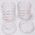 stonylab 10pk Autoclavable Borosilicate Glass Petri Dishes 100x20 mm with Clear Lid for Laboratory