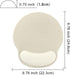 Solid Color Design Ergonomic Mouse Pad Wrist Support Rest,High Viscosity Non-Slip Gel Bottom for Office Desk Accessories, Gaming, Computer, and Laptop (Solid Khaki) by Mamfous