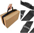 Box Carrying Strap with Handle, Adjustable Heavy Duty Luggage Lashing Strap Holder for Safe Moving and Carrying, Black