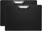 PATIKIL 12.4 x 8.86 Inch Clipboard Landscape, 2 Pack A4 Plastic Office Clipboards for Drawing and Sketching, Black