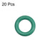 uxcell Fluorine Rubber O-Rings, 8.5mm OD 5.5mm ID 1.5mm Width FKM Seal Gasket for Machinery Plumbing, Green, Pack of 20