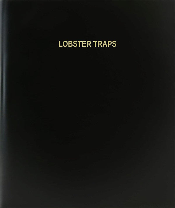 BookFactory Lobster Traps Log Book/Journal/Logbook - 120 Page, 8.5''x11'', Black Hardbound (XLog-120-7CS-A-L-Black(Lobster Traps