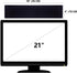 Yocoolfun Mount,18" Black Monitor Memo Board Top Monitor Sticky Note Holder,Sticky Boards,Message Board for Computer