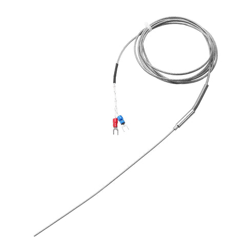 MECCANIXITY K Type Thermocouple Temperature Sensor Probe 1.5x200mm 6.6ft Wire 0 to 1000°C Stainless Steel