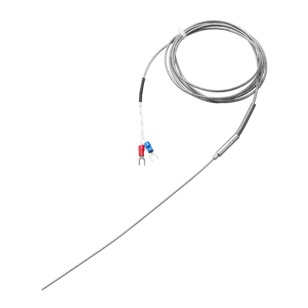 MECCANIXITY K Type Thermocouple Temperature Sensor Probe 1.5x200mm 6.6ft Wire 0 to 1000°C Stainless Steel
