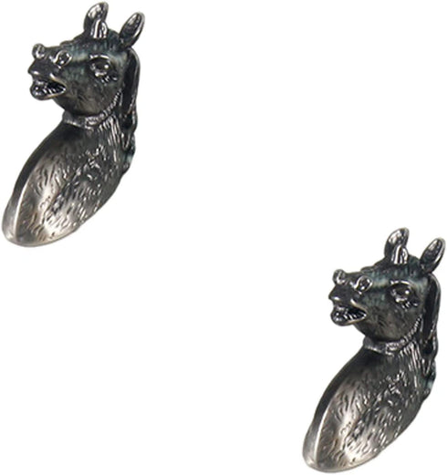 Frolahouse Drawer Knobs, 2 Sets Zinc Alloy Handle Horse Head Pull Cupboard Pulls,