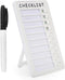 Standable Dry Erase Chore Chart, Whiteboard Checklist Board for Kids Routine with a Pen