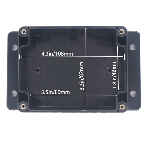 Watertight Junction Box, IP67 Waterproof ABS Plastic Electronic Enclosure for DIY Electrical Project, 2Pcs