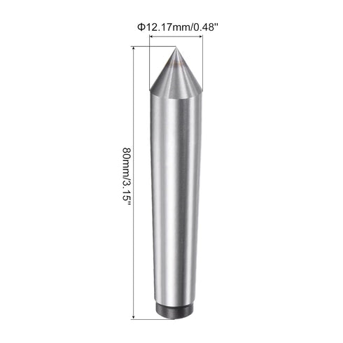 uxcell MT1 Morse Taper Lathe Dead Center, 1MT 60 Degree for Woodworking Lathe Drill Tool