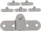 Zerodeko 6pcs Folding Desk Hinges and Furniture Shelf Brackets, Left Right Foldable