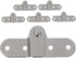 Zerodeko 6pcs Folding Desk Hinges and Furniture Shelf Brackets, Left Right Foldable