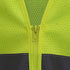 Radians SV2ZGMM Polyester Mesh Economy Class 2 High Visibility Vest, Medium, Green, Zipper Closure