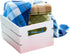 Hampton Art by Leisure Arts White Wood Crate, 2 pc Finished Wood for Storage and Organization
