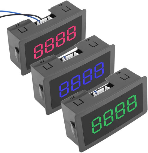 Digit Counter - DC 8-24V 4 Digit LED Display 0-9999 Up/Down Panel Meter with Cable