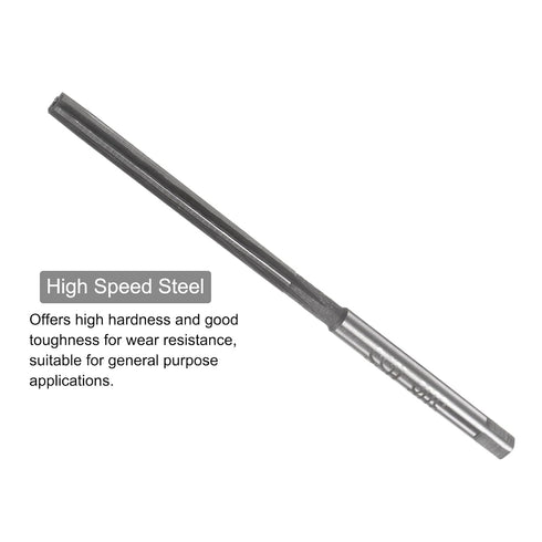 uxcell 3mm H8 Hand Reamers, Metric Reamer Drill Bit for Metal Wood Hole Reaming, High Speed Steel Tool