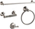 BGL Bathroom Accessories Set, Glossy Stain Nickel Expandable Towel Bar 4-Piece Bathroom