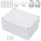 Junction Box, Zulkit Project Box with Reserved Holes IP65 Waterproof Dustproof Electrical Box White