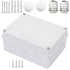 Junction Box, Zulkit Project Box with Reserved Holes IP65 Waterproof Dustproof Electrical Box White