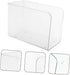 STOBOK 2pcs Transparent Bookends for Desk Organization Acrylic Book Management Stand for Books Magazines Documents