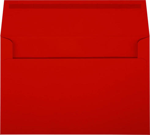 LUXPaper A9 Invitation Envelopes | Holiday Red | 5 3/4" x 8 3/4" | 60lb. Text | 50 Qty