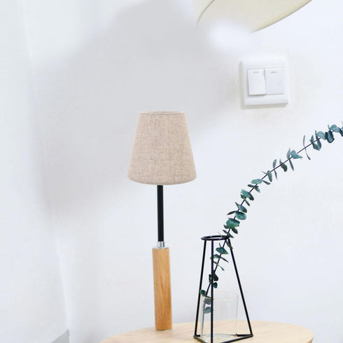 3.5X5.5X5 Inches Cabilock Fabric Drum Lamp Shade with Clip on for Table and Floor Lamps Replacement Lamp Cover Linen