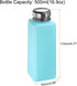 HARFINGTON Solvent Alcohol Dispenser, 500ml Push Down Liquid Dispenser Pump with Sealing Stainless Steel Lid, Blue
