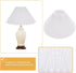 E27 9.84X9.84X6.29In Pleated Lamp Shade Chandelier Shade for Floor Lamp Light Cover Softens Light Eye Protection Home