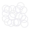 uxcell Silicone O-Rings, 17mm OD 14mm ID 1.5mm Width VMQ Seal Gasket, White, Pack of 20 for Pipe Repair Compressor