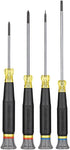 Klein Tools 85615 Mini Precision Screwdriver Set, 4-Piece Phillips and Slotted Set for Electronics and Small Appliances