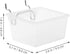 4Pcs Room,3.7x3.2x1.9 Pegboard Baskets: Hanging Pegboard Plastic Bins for Tool Organizer, Workbench Garage Wall Storage