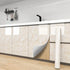 Yancorp 16"x120" Cream White Contact Paper, Removable Wallpaper Peel and Stick for Waterproof Marble Countertops,