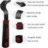 Trim Puller for Baseboard Removal, Tile Removal Tool, Flat Pry Bar for Wood Floor and Nail Pulling
