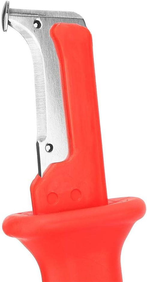 Jadeshay Electrical Cable Stripper Tool, Insulated Wire Dismantling Knife with Ergonomic Handle and Safety Cap