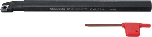 Accusize Industrial Tools 5/8'' by 8'' Overall Length, Rh Sclcr Indexable Boring Bar with Carbide Insert