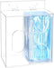QWORK Acrylic Face Mask Dispenser Box, Clear Holder with Lid for Disposable Masks, Gloves, Hairnets