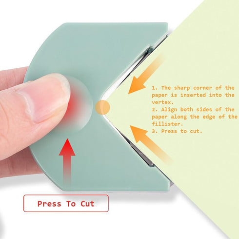 Mini Corner Rounder Paper Punch R4 Fillet Cutter, DIY Craft Machine Paper Trimmer for Office School Supplies