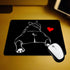 Gaming Mouse Pad Adorable Dog Breed Cute Pet Animal Bulldog French, Non-Slip Rubber Mouse Pad for Computers